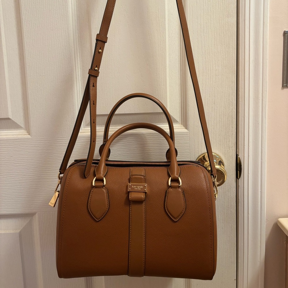 Kate Spade Brown Pebbled Leather Handbag